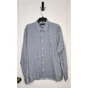 $160 Mens Ted Baker London "Ruskin" LS Button Up Shirt Blue Retro Print 6 - 2XL